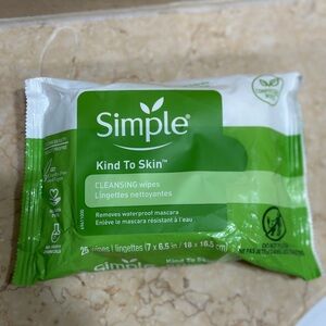 ⭐️ 5 for $10 Simple cleansing wipes
